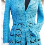 crochet jacket blue lace jacket. loading. technique: crochet fhekzpj