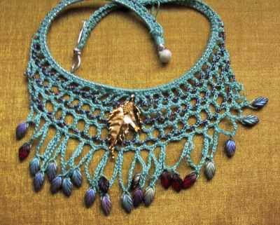 crochet jewelry collar | tatting | pinterest | free pattern, crochet necklace and crochet zosjjac