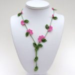 crochet jewelry crochet necklace pdf pattern vine necklace photo tutorial oya necklace  tutorial irish speamxb