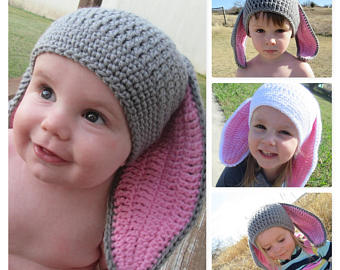 crochet kids crochet bunny hat/easter hat/rabbit hat/photo prop/crochet toddler hat icktyyb
