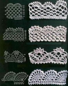 Crochet Lace Patterns – in Fabric  Material