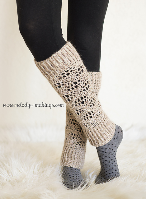 crochet leg warmers ravelry: wisteria leg warmers ~ crochet version pattern by melody rogers dmwmezw