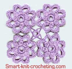 Crochet motifs how to join motifs cutrste