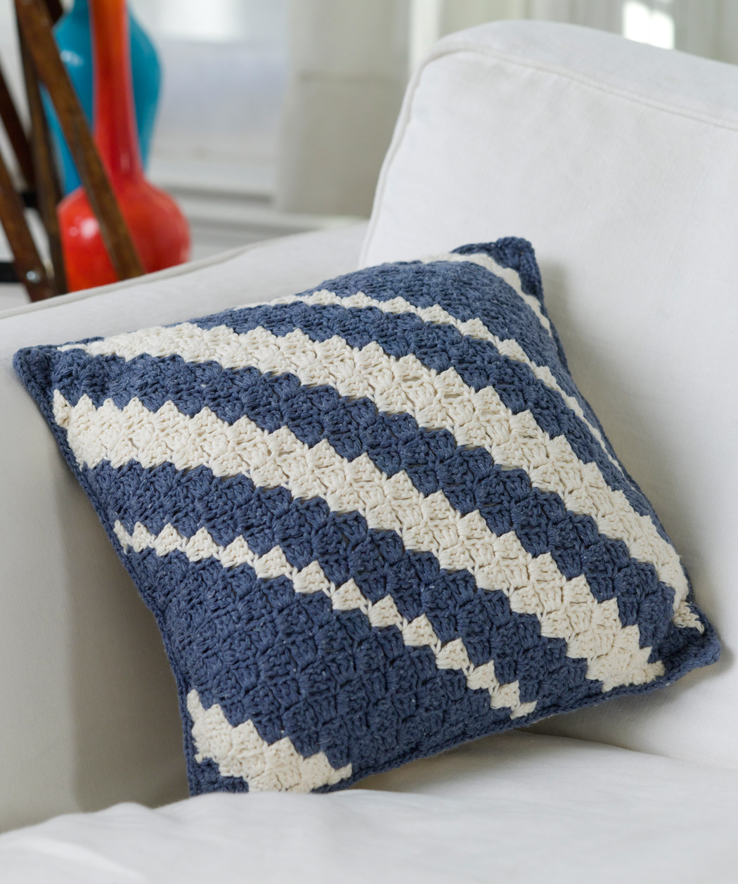 crochet pillow diagonal pillow qidbhoy