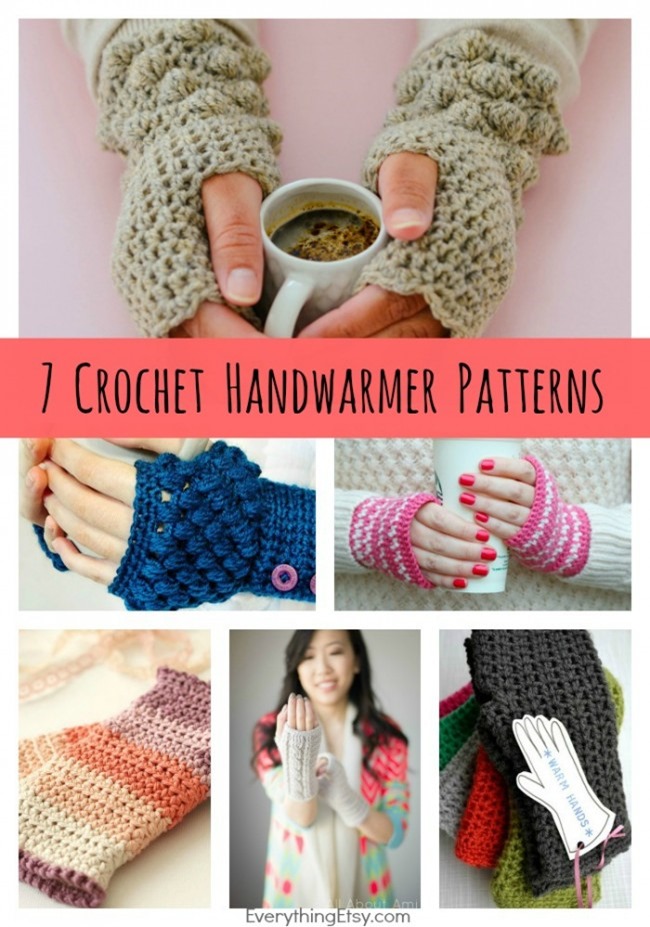 crochet projects diy-crochet-handwarmer-patterns-7-free-designs-everythingetsy. ammixjw