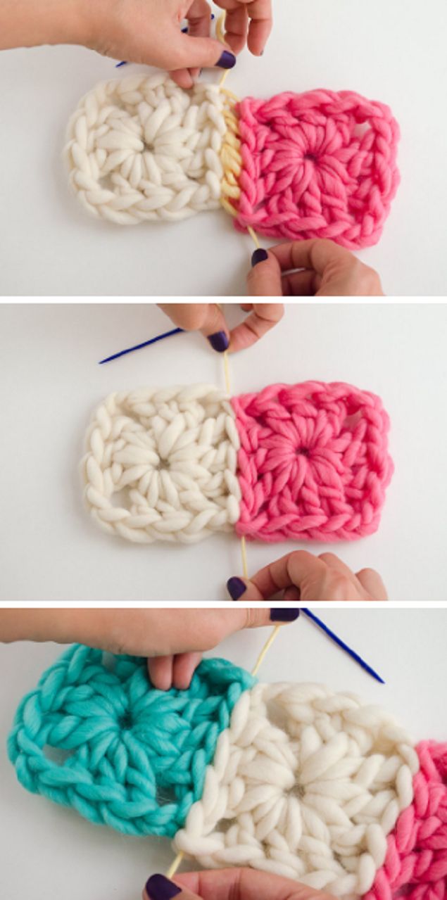 crochet projects how to join granny squares with an invisible seam vqwsekr