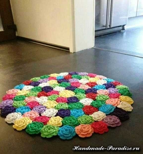 crochet rug crochet rose rug tutorial in rainbow colors zpsdgii