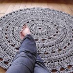 crochet rug patterns crochet rug pattern with fabric strips zownctn