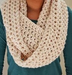 crochet scarf cozy infinity scarf puzpdlv