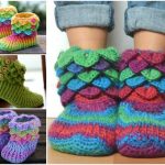crochet slipper patterns view in gallery crocodile-stitch-slipper-boots- dkygpsg