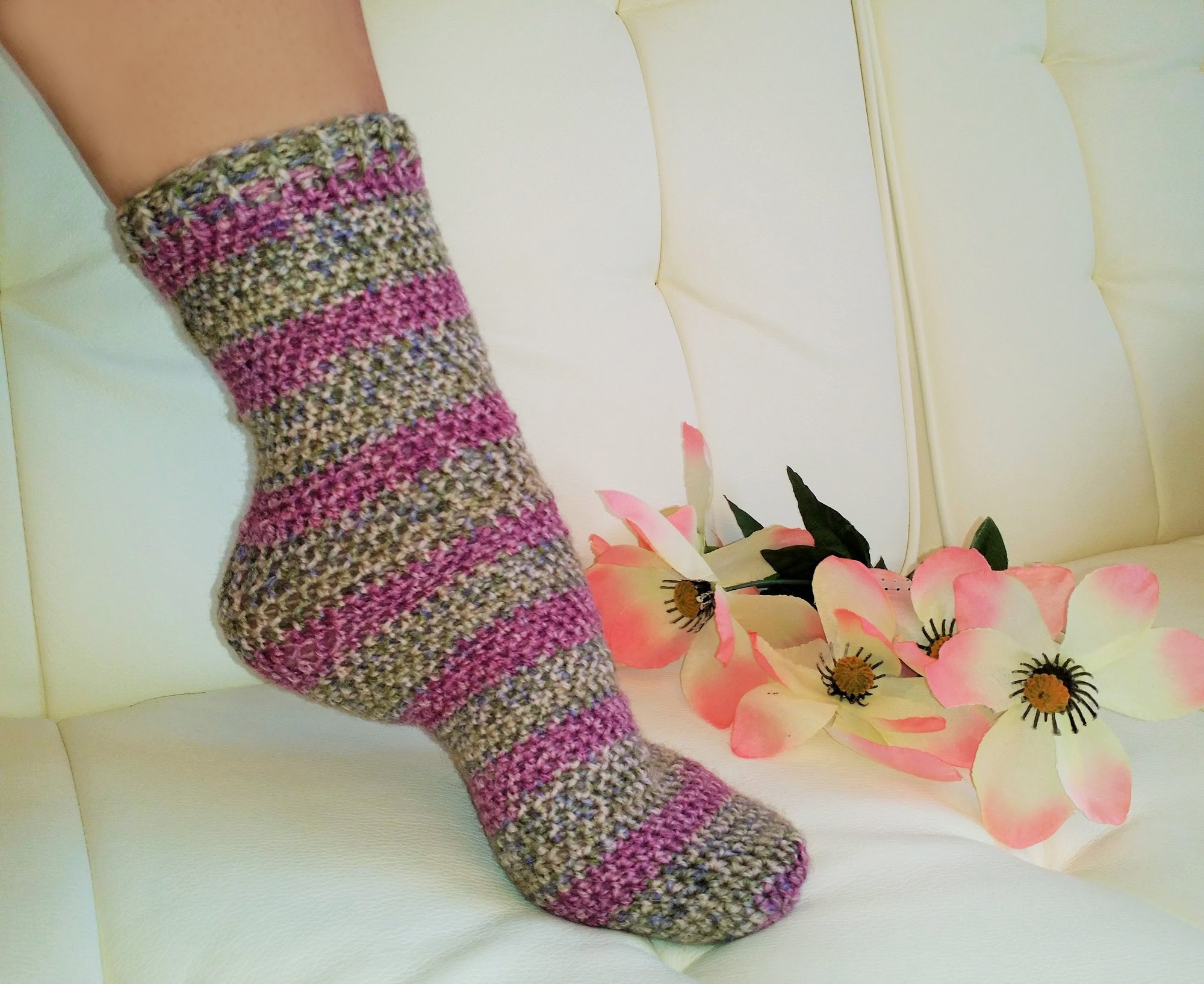 crochet sock pattern glamau0027s easiest his u0026 hers crochet tube socks everrrr! - youtube dtzbjzq