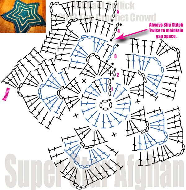 crochet star pattern crochet star diagram vnzqiil