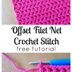 crochet stitches offset filet net stitch | free crochet tutorial | the unraveled mitten | cgtmhdb