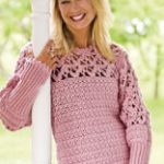 crochet sweater patterns blushing rose pullover ltxrzyp
