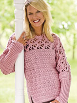 crochet sweater patterns blushing rose pullover ltxrzyp