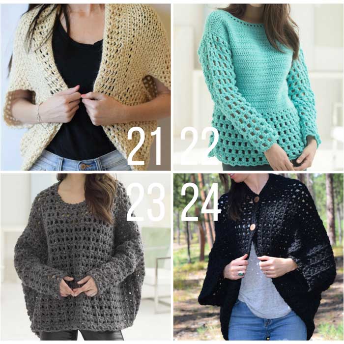 crochet sweater patterns free crochet pullover sweater patterns. these cardigans, shrugs and sweaters  are easy sncbxif