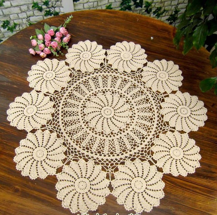 crochet tablecloth beige handmade corcheted tablecloth 90x90cm round amtqgaw