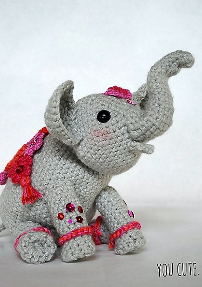 crochet toys amigurumi-elephant qnotgdi