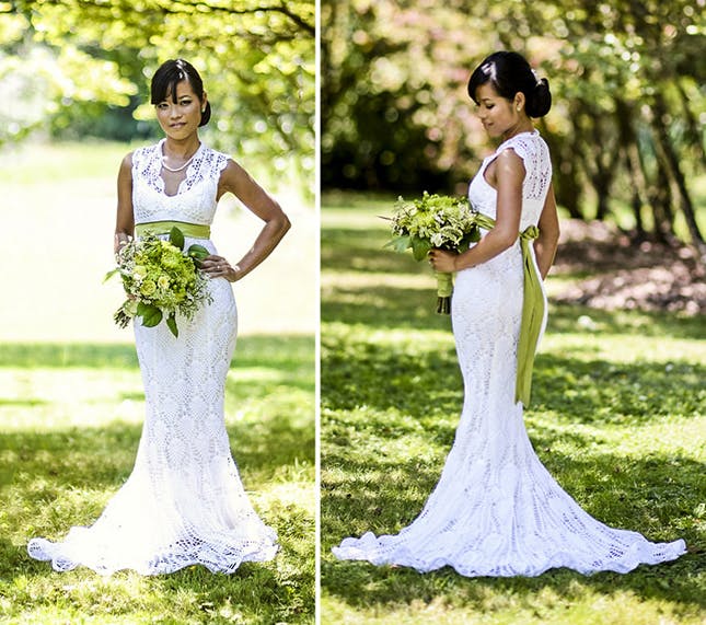 crochet wedding dress 15 wedding dresses you wonu0027t believe are crocheted | brit + co vcnmvfj