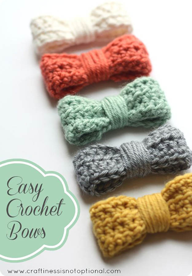 Crocheting For Beginners easy crochet bows | 17 amazing crochet patterns for beginners cmhoomd