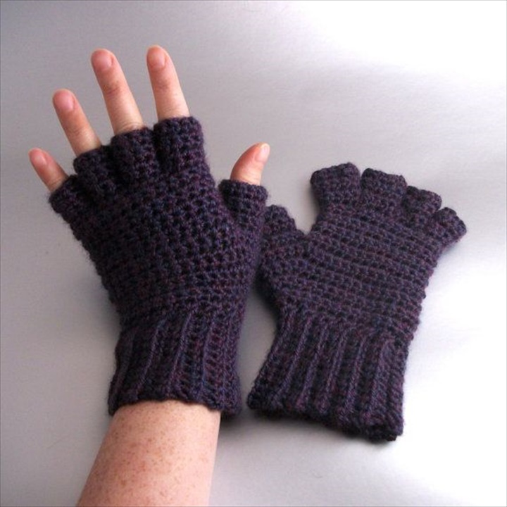 cute plum mist heather half finger crochet gloves uhzeiww wvzbcpd