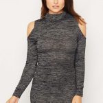 deanne cold shoulder knitted dress | wearall vxxnpxc