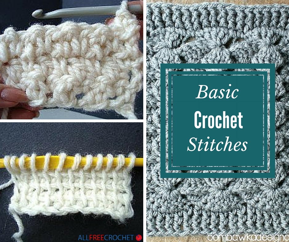 different crochet stitches 20+ basic crochet stitches | allfreecrochet.com oegptlu