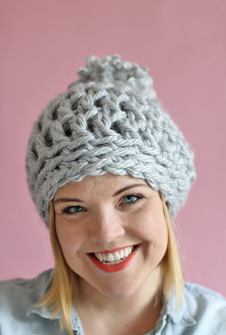 easy chunky crochet beanie - a 30 minute hat! free pattern from persia xsdnlvd