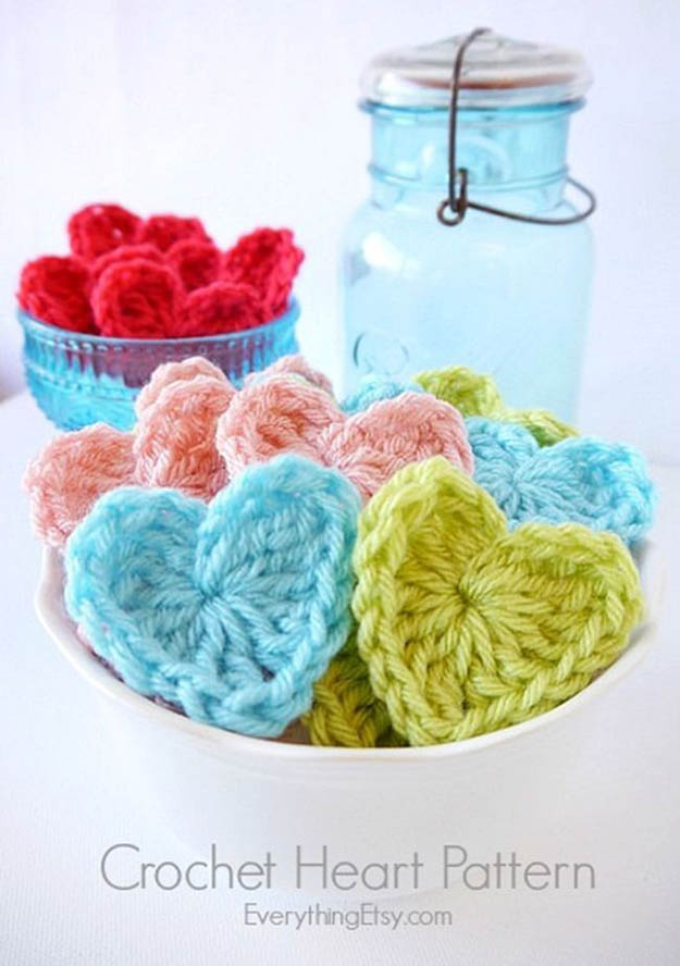 easy crochet heart pattern | 17 amazing crochet patterns for beginners ybqboma