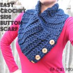 easy crochet scarf easy crochet side button scarf rdyqvgp