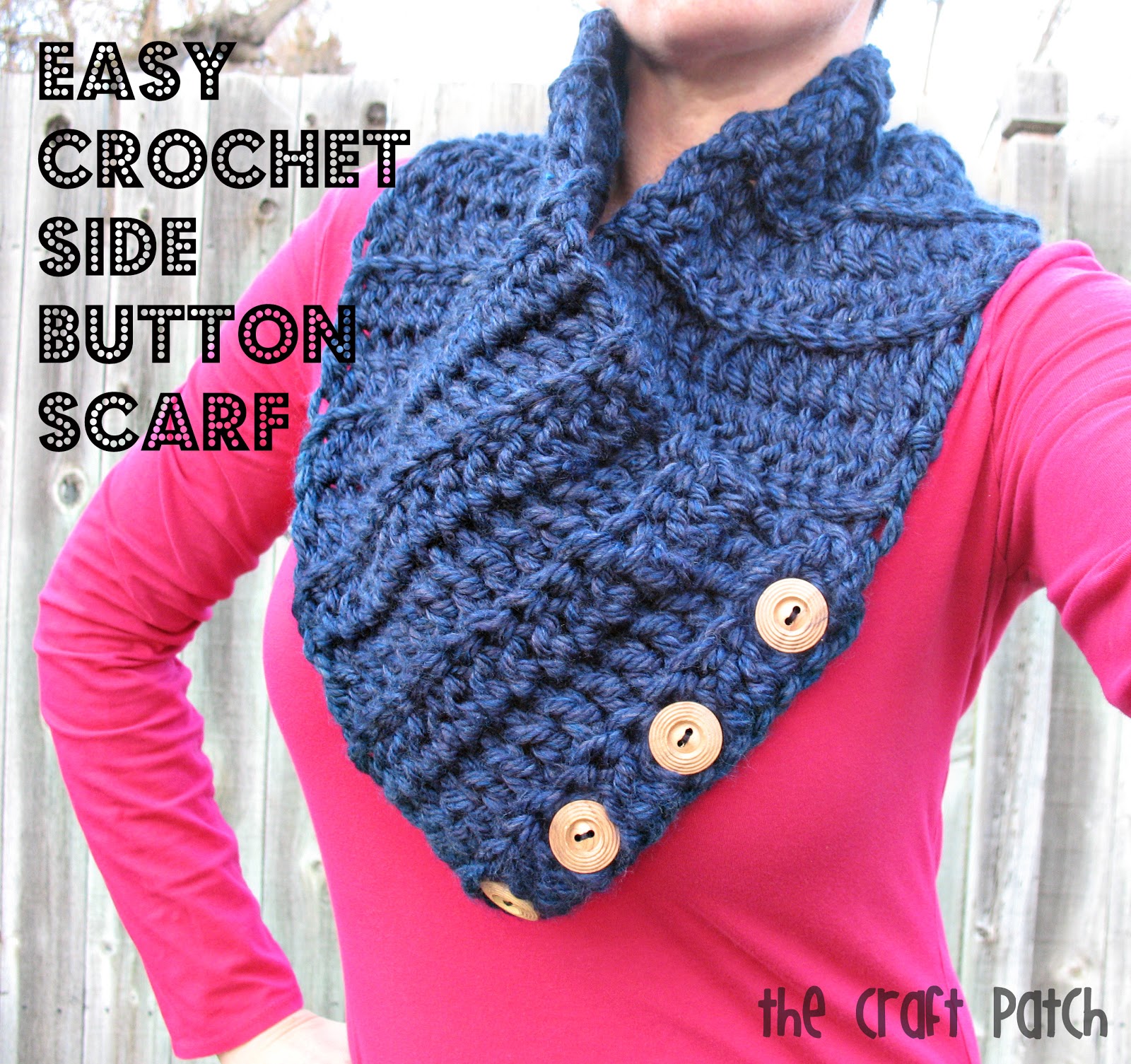 easy crochet scarf easy crochet side button scarf rdyqvgp