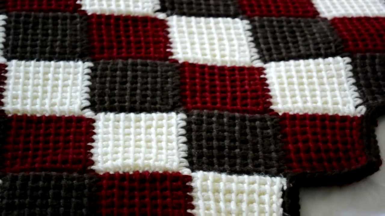 entrelac crochet blanket i made using the entrelac/tunisian stitch - youtube yvppndi