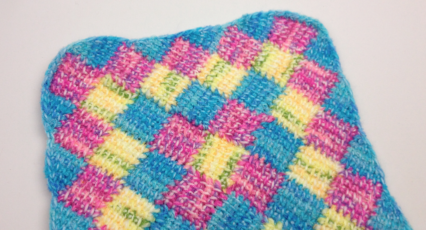 entrelac crochet tunisian entrelac border + tutorial wspbcvf