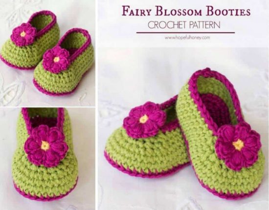 fairy blossom crochet booties free pattern vfotdrj