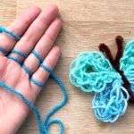 Finger Knitting butterfly finger knitting - materials cgguobx