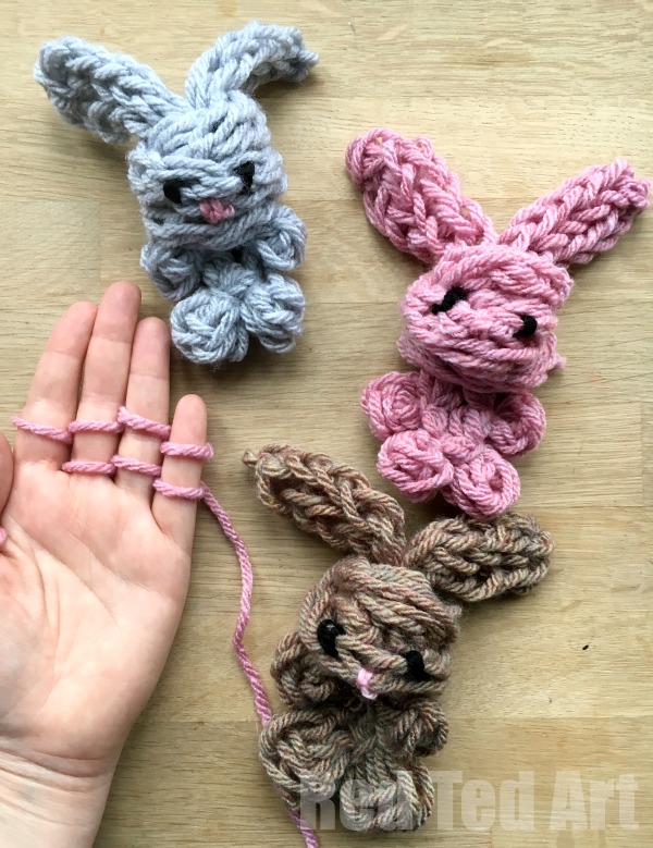 Finger Knitting easy finger knitting bunny diy - oh-my-cuteness!!! how darling fnwqfil