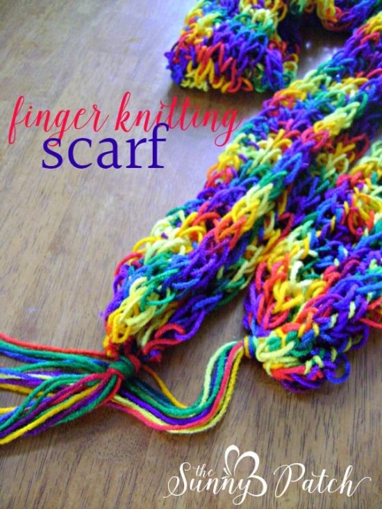 Finger Knitting finger knitted scarf vkumhfk