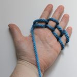 Finger Knitting finger knitting: continuing to wrap the yarn ittejwg
