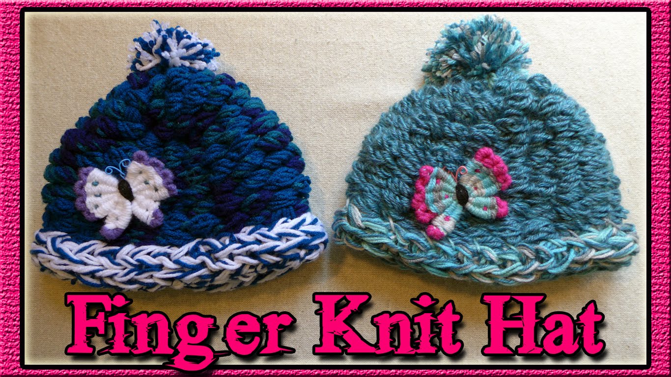 Finger Knitting how to finger knit a hat - youtube fgwpdue