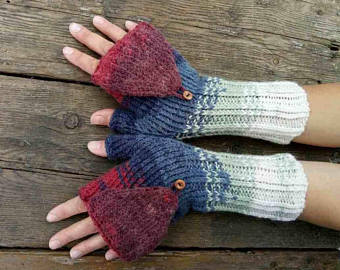 fingerless mittens large colored unisex knit texting gloves mittens gray white xl red women fingerless xoivpik