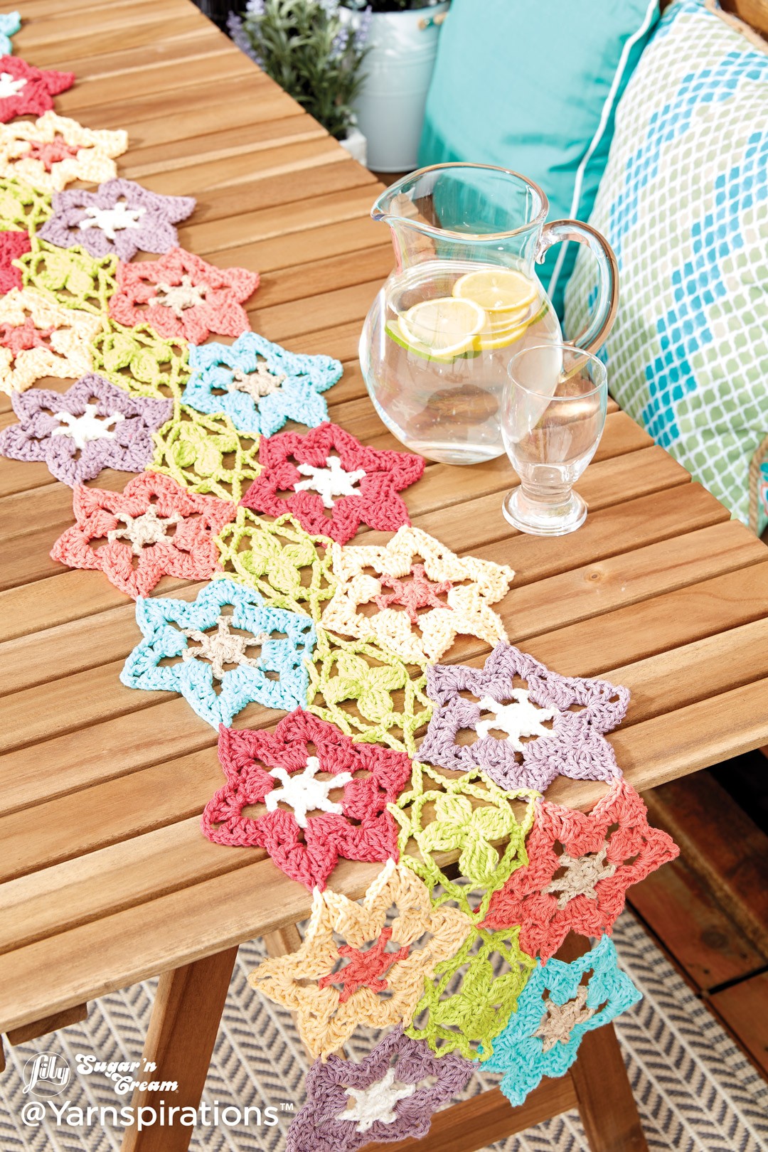 flower power crochet table runner glsctul