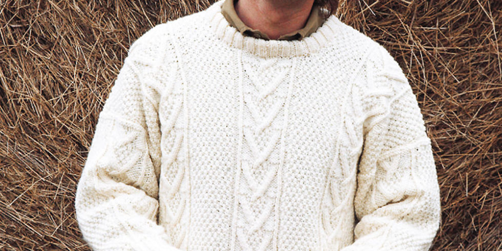 free aran knitting patterns manu0027s aran jumper to knit rwsmaym