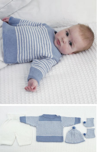 free baby knitting patterns free-knitting-pattern-baby-top-pants-hat-and- sduakqr