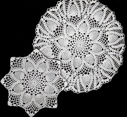 free crochet doily patterns pineapples large and small doily patterns oenjttk