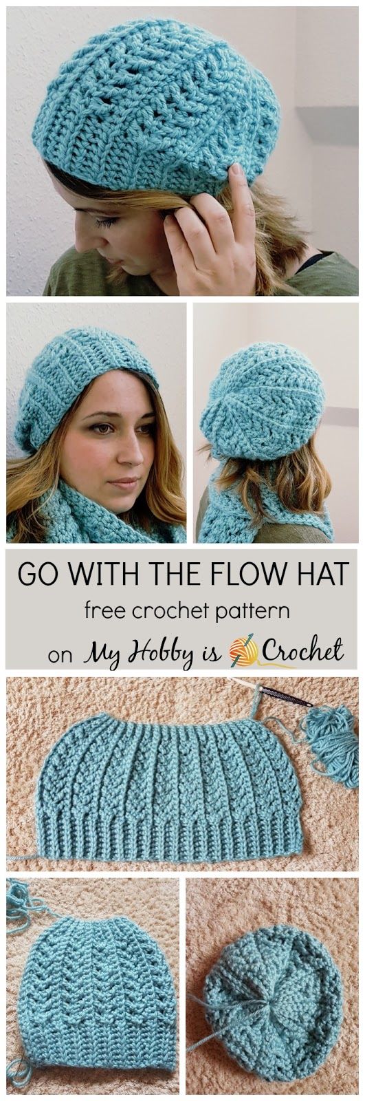 free crochet hat patterns go with the flow hat - free crochet pattern on myhobbyiscrochet.com hqypbgi