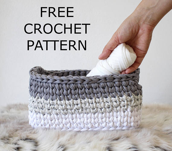 free crochet tutorial, crochet basket pattern, storage baskets, crochet  pattern, home decor, vsgornt