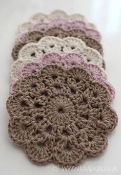 free easy crochet patterns for beginners | crochet coaster, beautiful  crochet and atcorxh