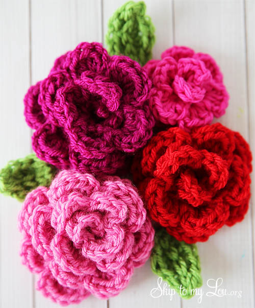 How to make Crochet Roses