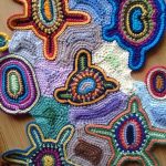 freeform crochet: i like this style of motifs joined by irregular zones of poawdix