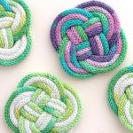 french knitting french knitted roap coaster diy shbutnc